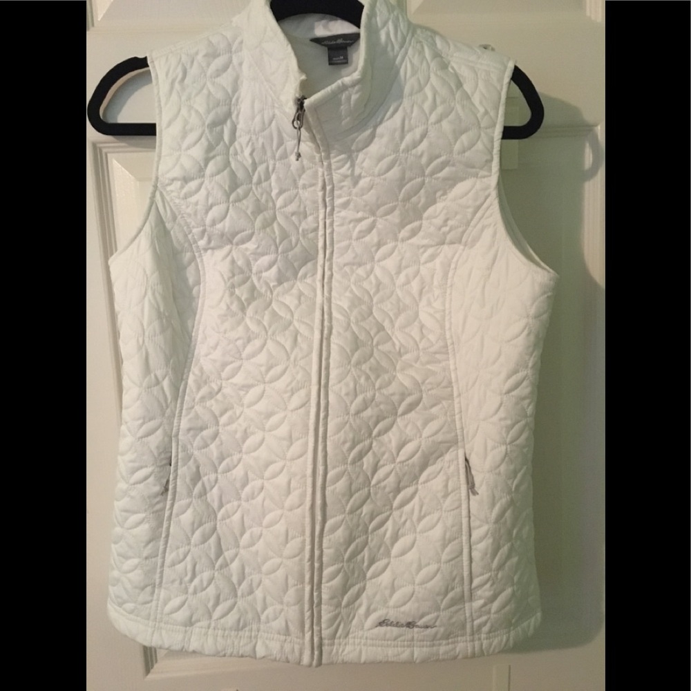 NEW Eddie Bauer white sleeveless vest